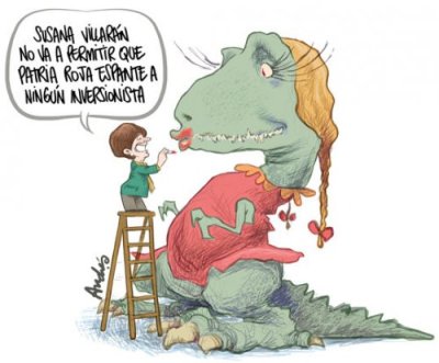 Caricatura de Andrés Edery publicada en El Otorongo.